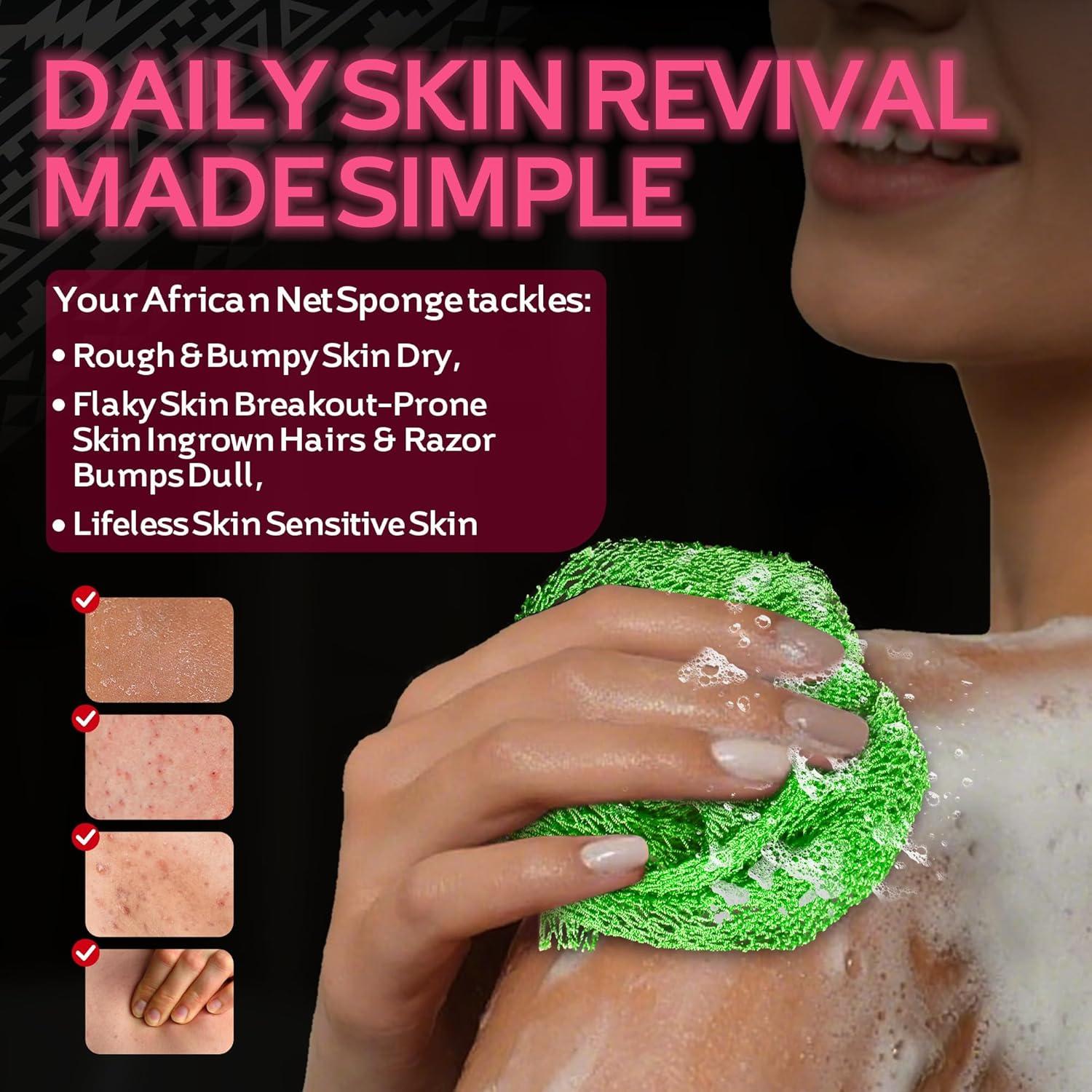 Esponjas de Baño Exfoliantes ACLMFUP - 2 Piezas Suaves