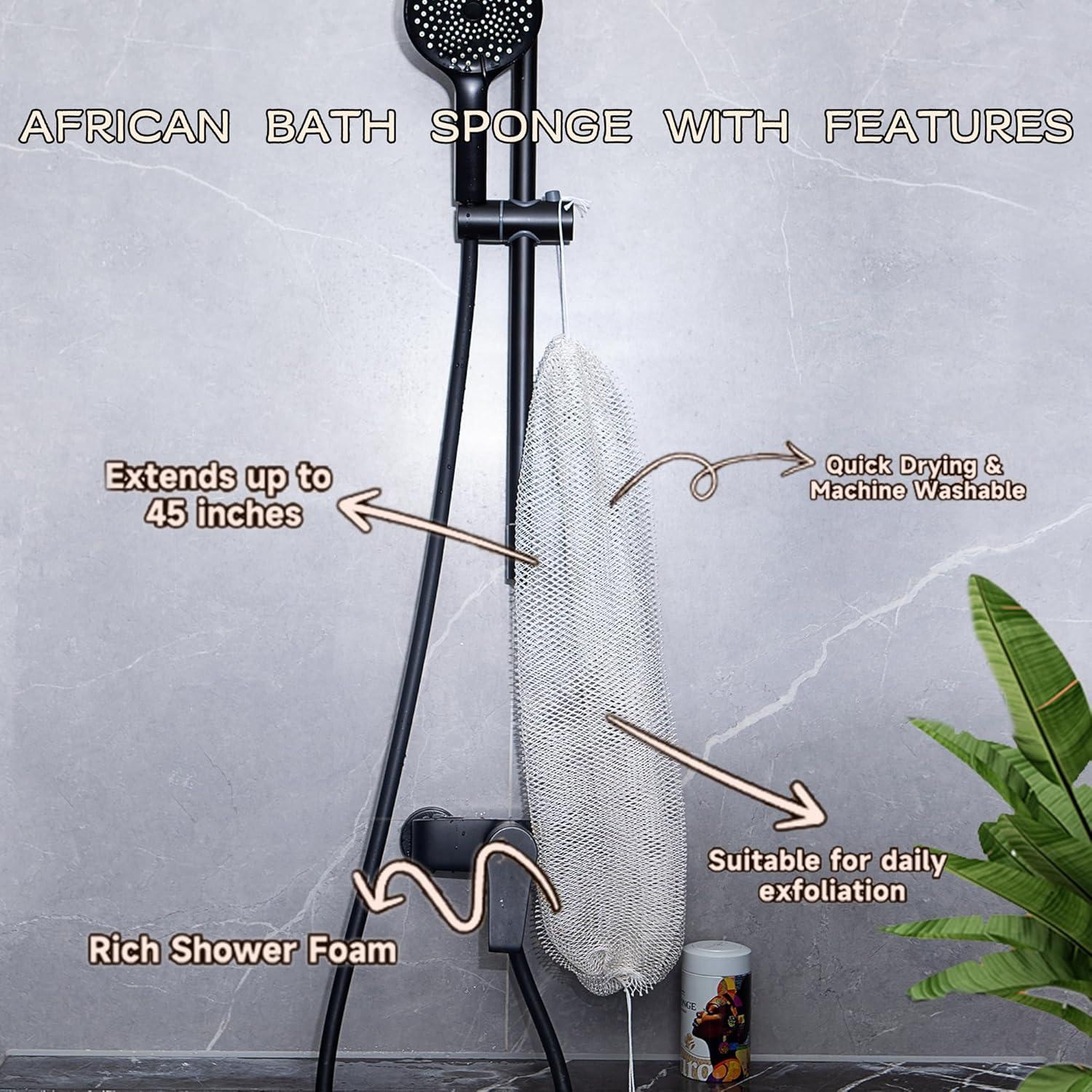 Esponja de Red Africana SubSahara - Exfoliante Suave 114 cm