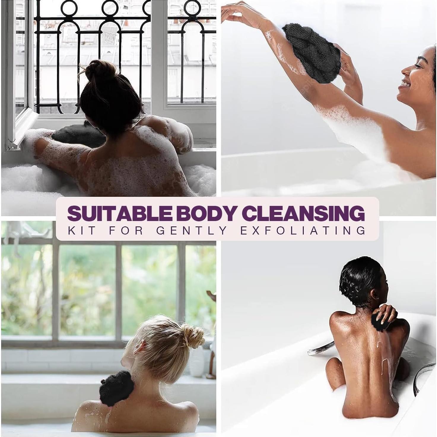 Esponja Exfoliante de Red Africana SpiralScgv - 4 Piezas 30x80cm