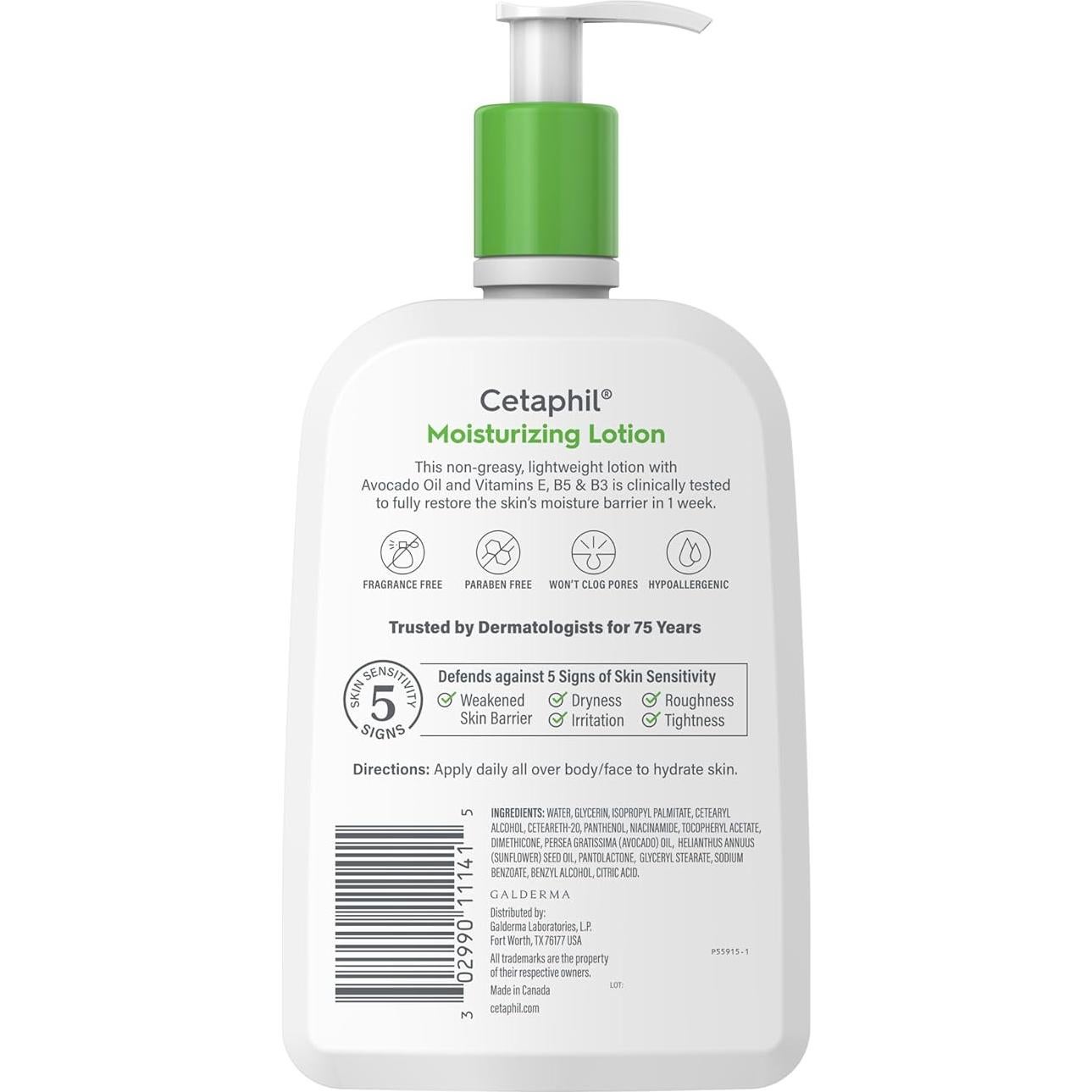 Barra de Limpieza Profunda y Loción Hidratante Cetaphil 591ml