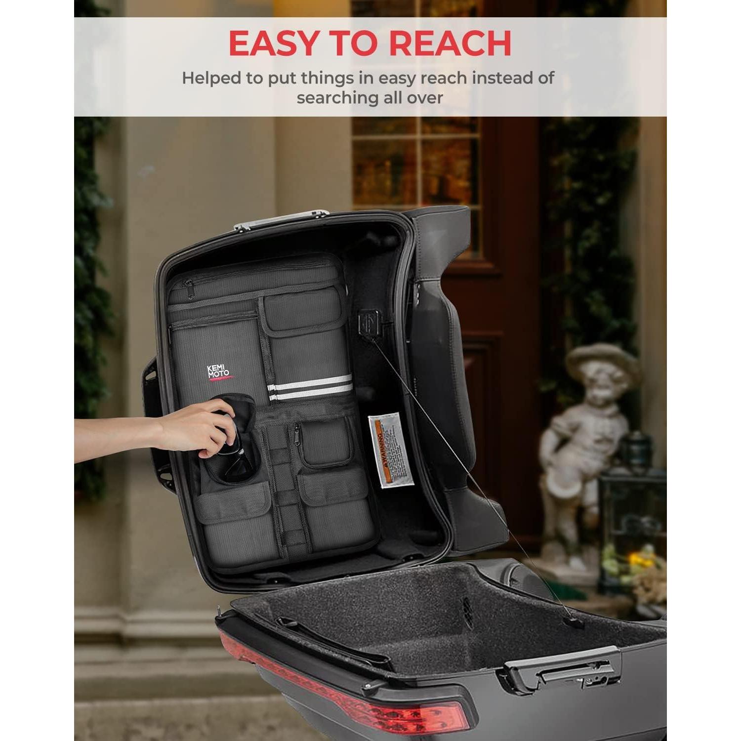 Organizador de Tapa KEMIMOTO Kmfhdtb133 para Motos Touring