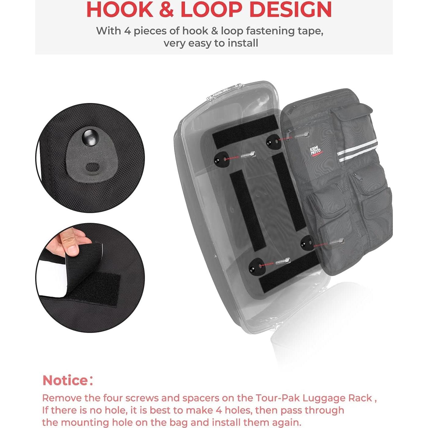 Organizador de Tapa KEMIMOTO Kmfhdtb133 para Motos Touring