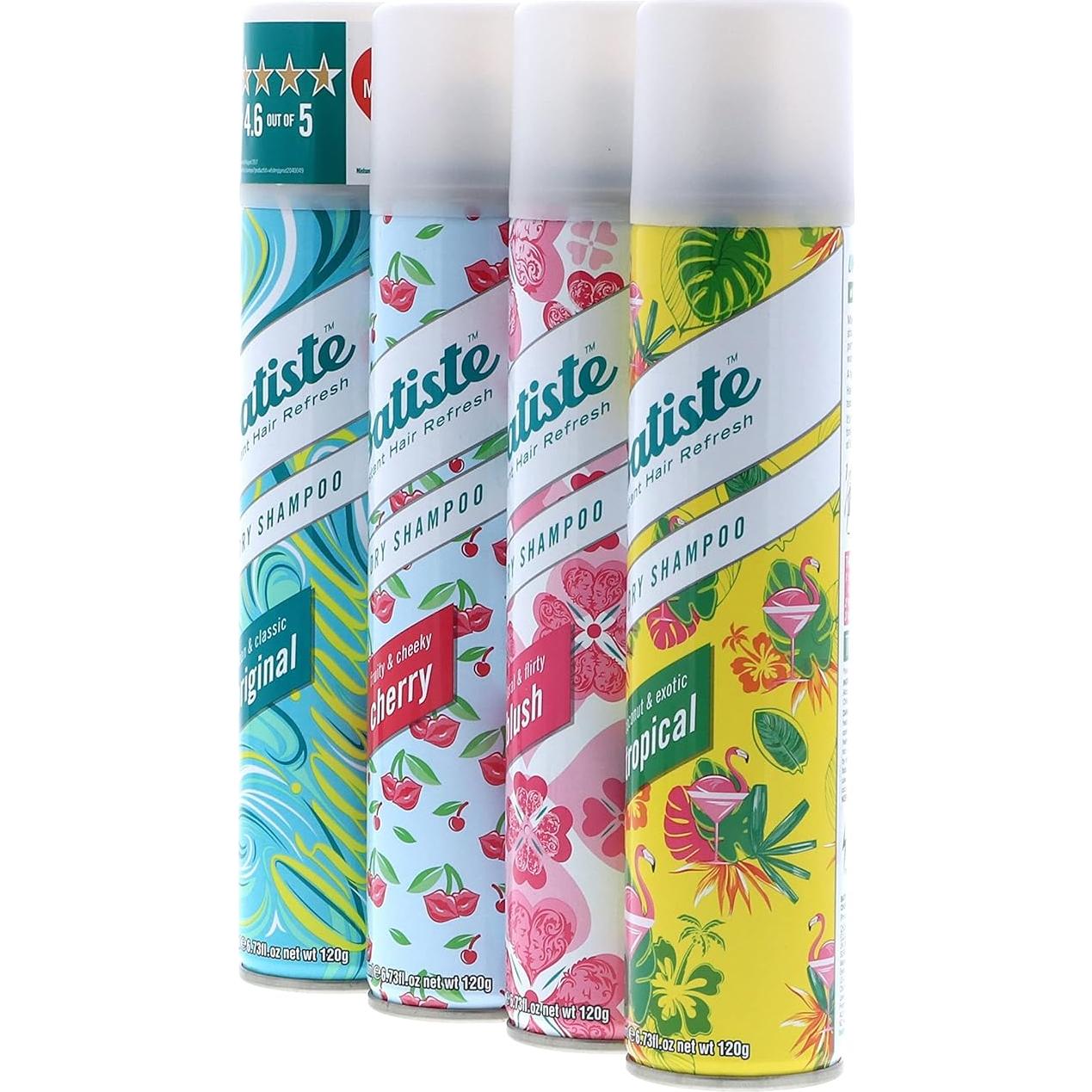 Champú Seco Batiste Original Cereza Rubor Tropical 4x190g