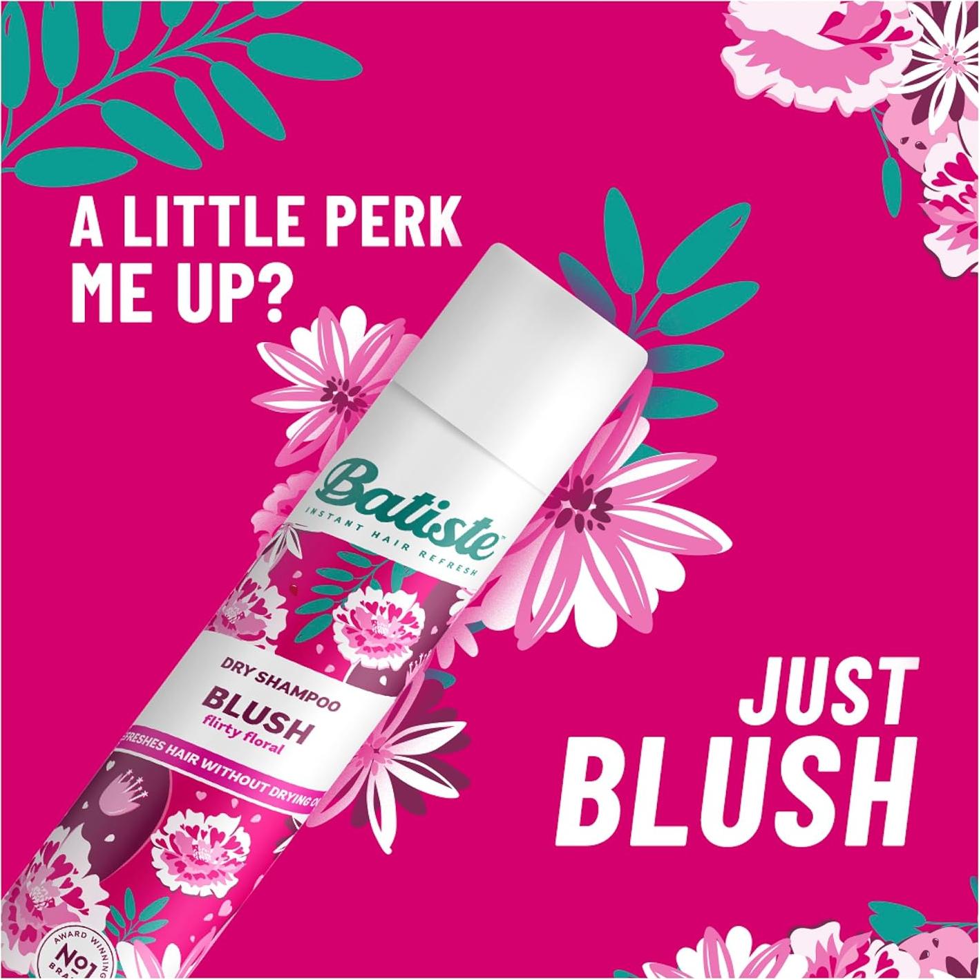 Champú Seco Batiste Rubor 6 Paquetes 199ml Floral