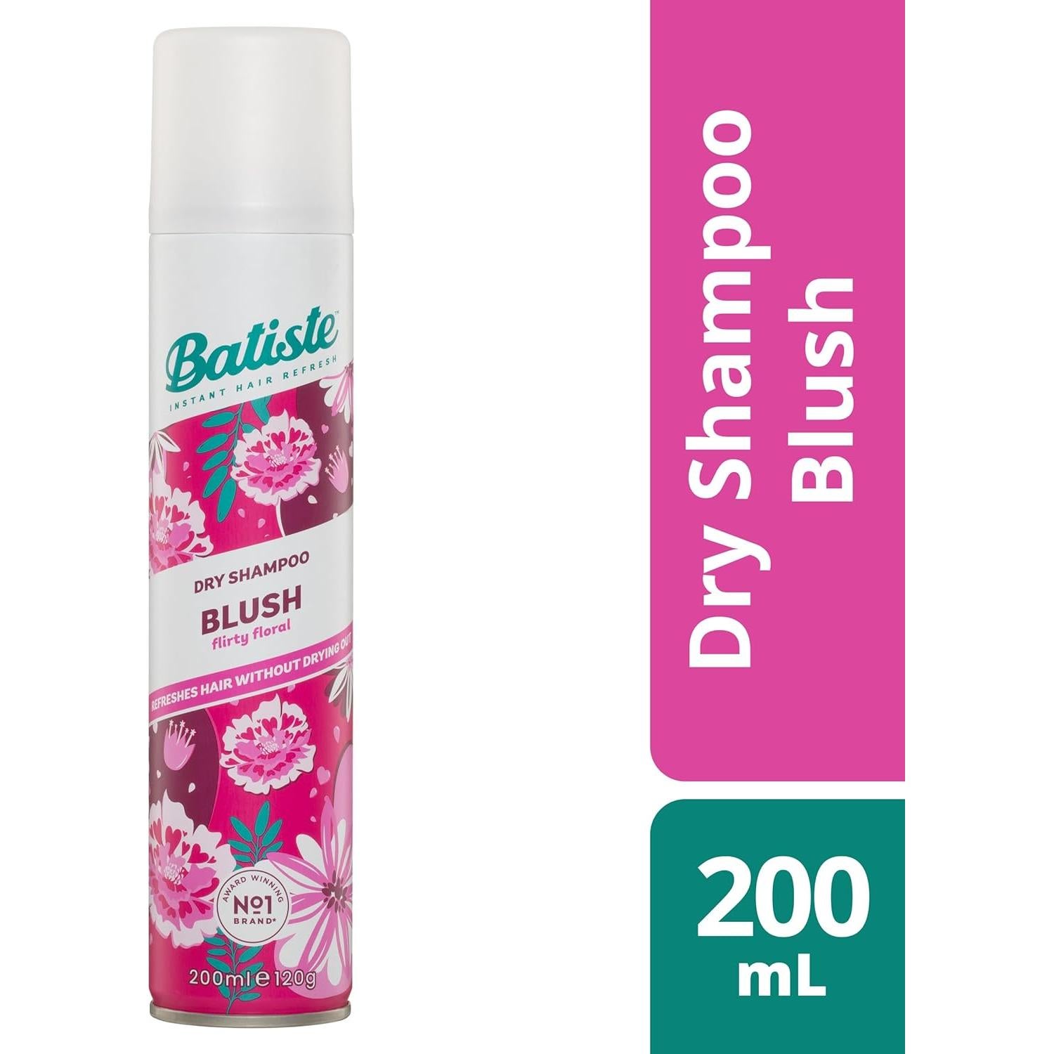 Champú Seco Batiste Rubor 6 Paquetes 199ml Floral