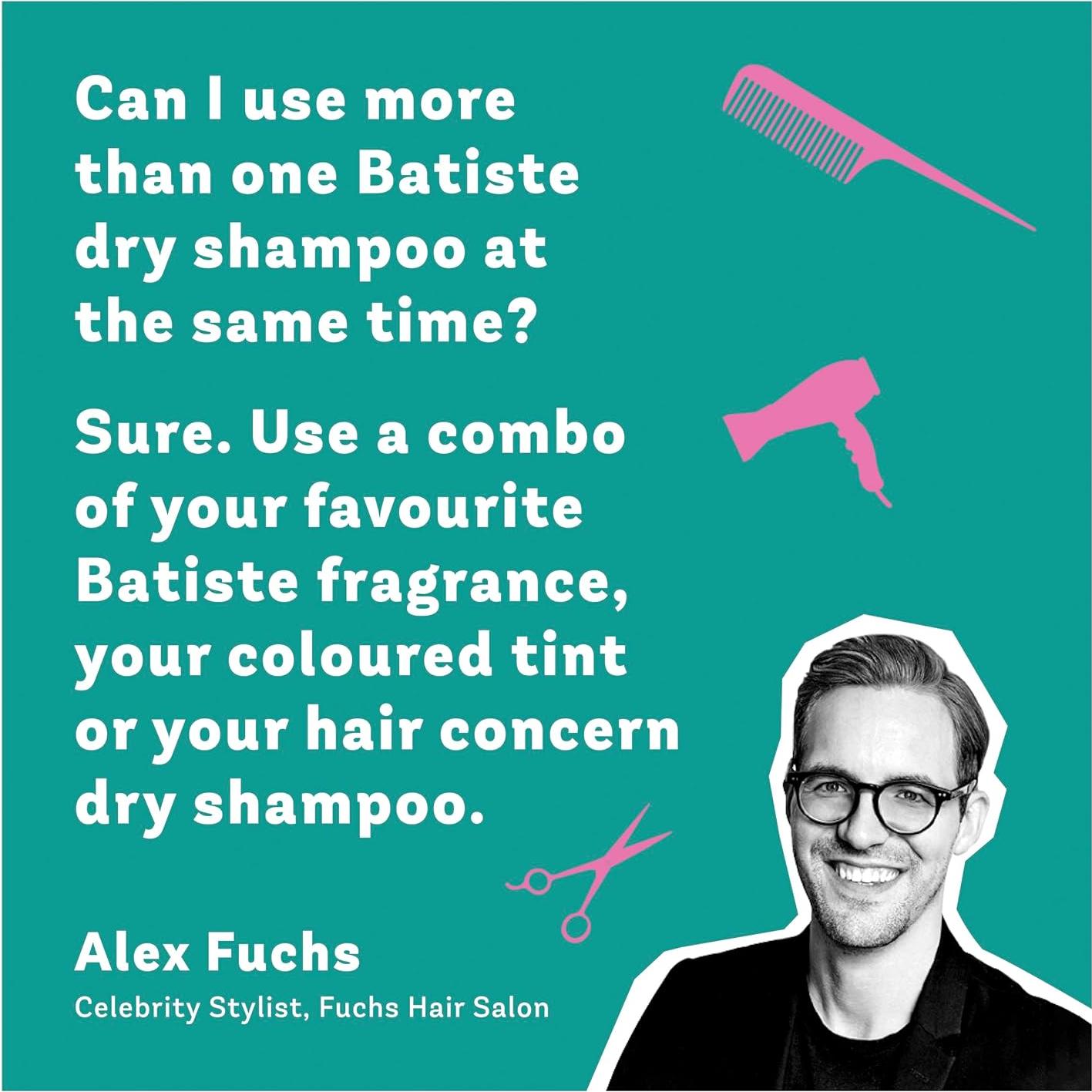 Champú Seco Batiste Rubor 6 Paquetes 199ml Floral