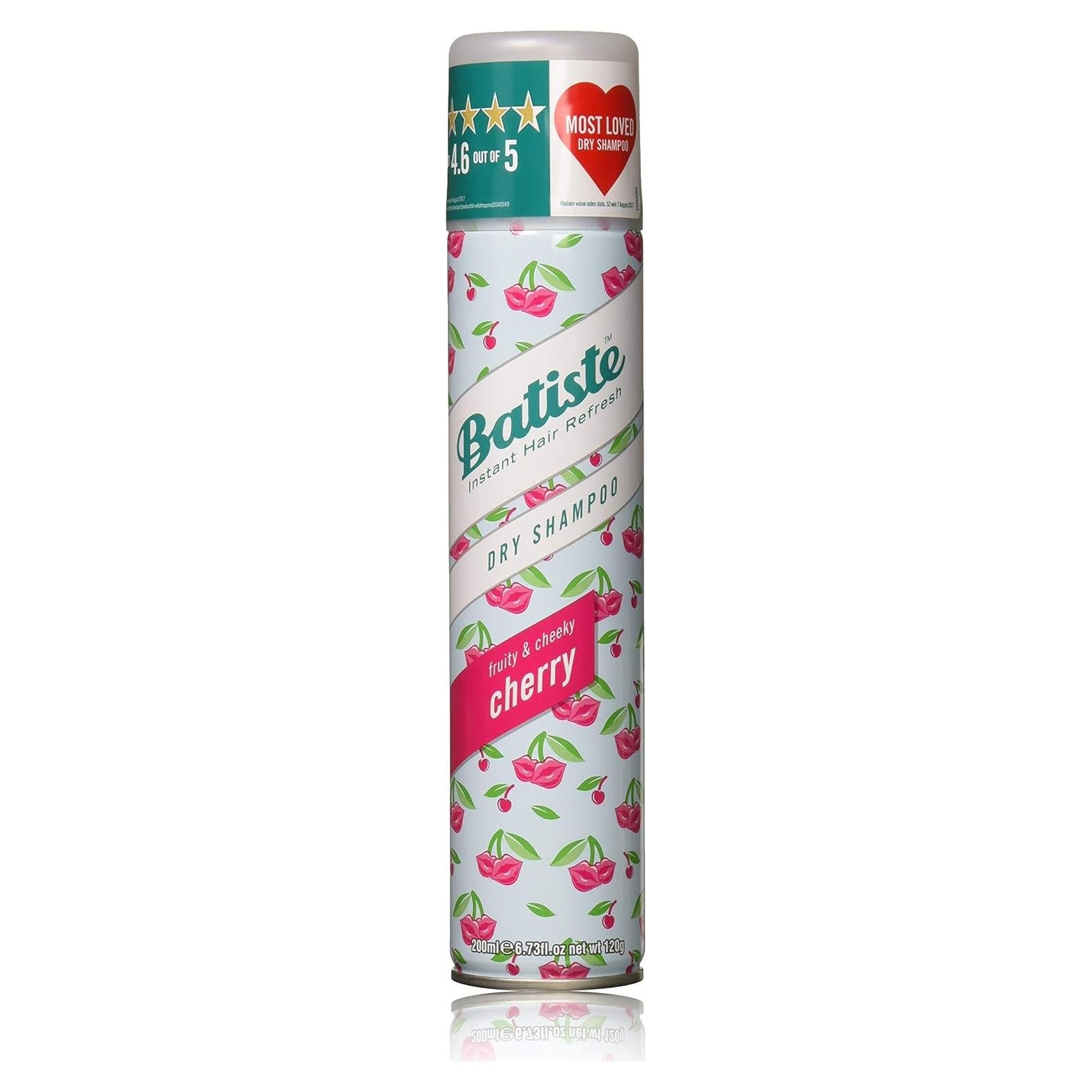 Champú Seco Batiste Cereza 200ml - Paquete de 6 Unidades