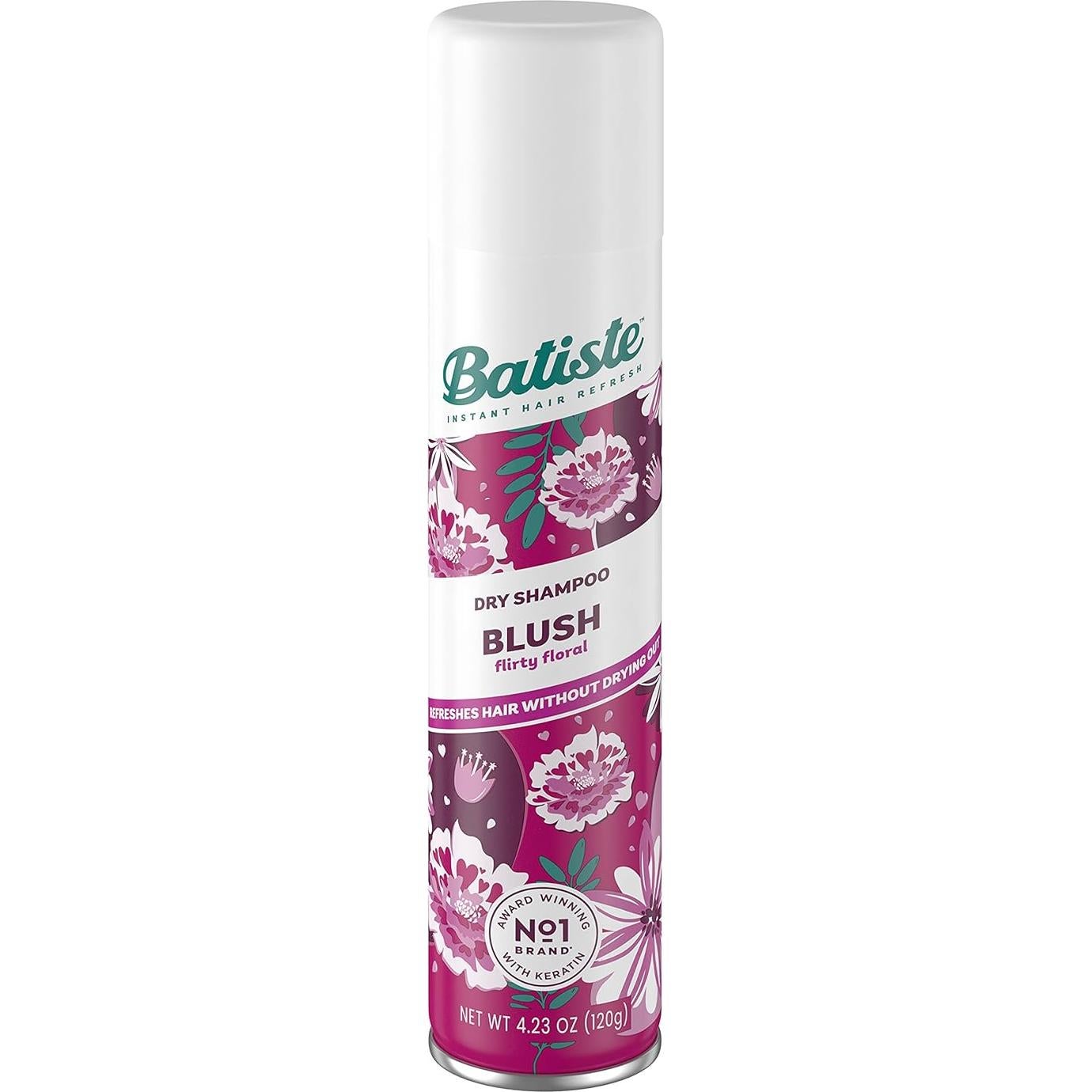 Champú Seco Batiste Rubor 190g - Paquete de 6 Unidades