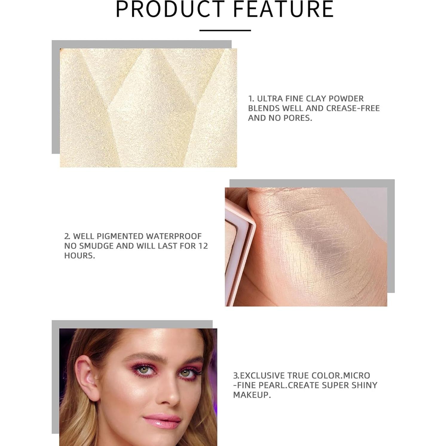 Paleta de Polvo Iluminador MEICOLY 34.84g Rosa Hada