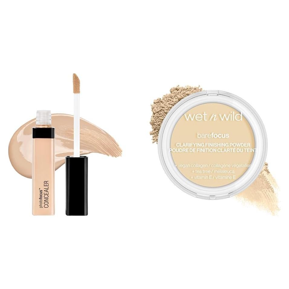 Paquete Corrector y Polvo Acabado Wet n Wild Photo Focus