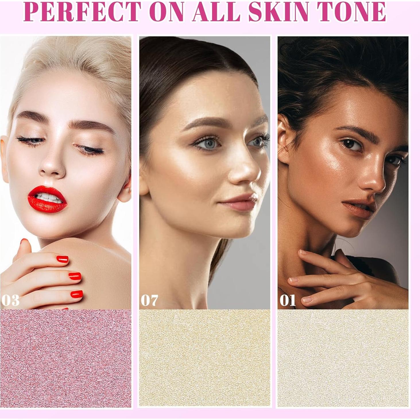 Paleta de Maquillaje Iluminador SPRINGSKY 10 Colores 132g