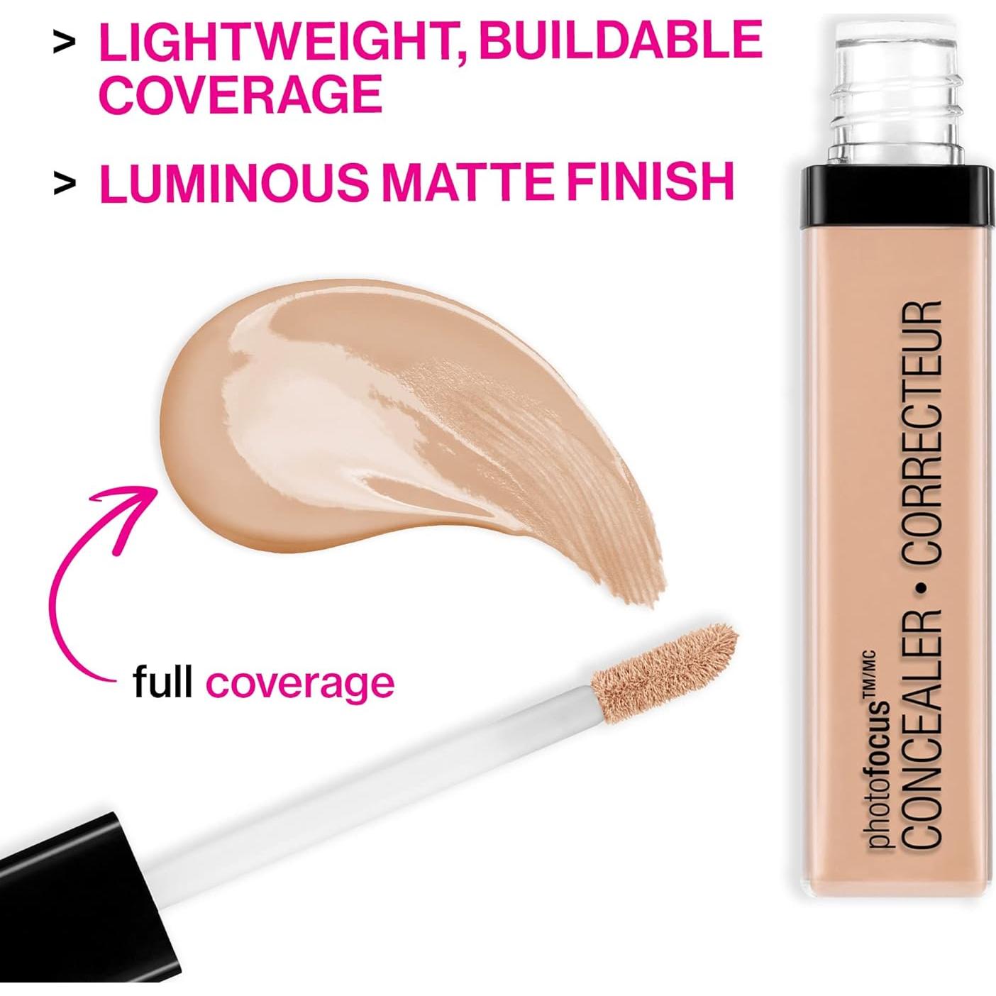 Corrector y Polvo Acabado Wet n Wild Photo Focus Beige Claro/Medio