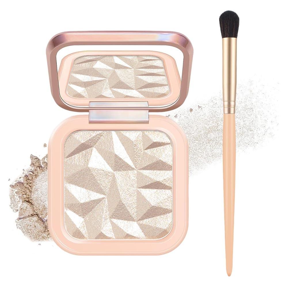 Paleta de Iluminador Facial Mysense con Espejo y Brocha 11g