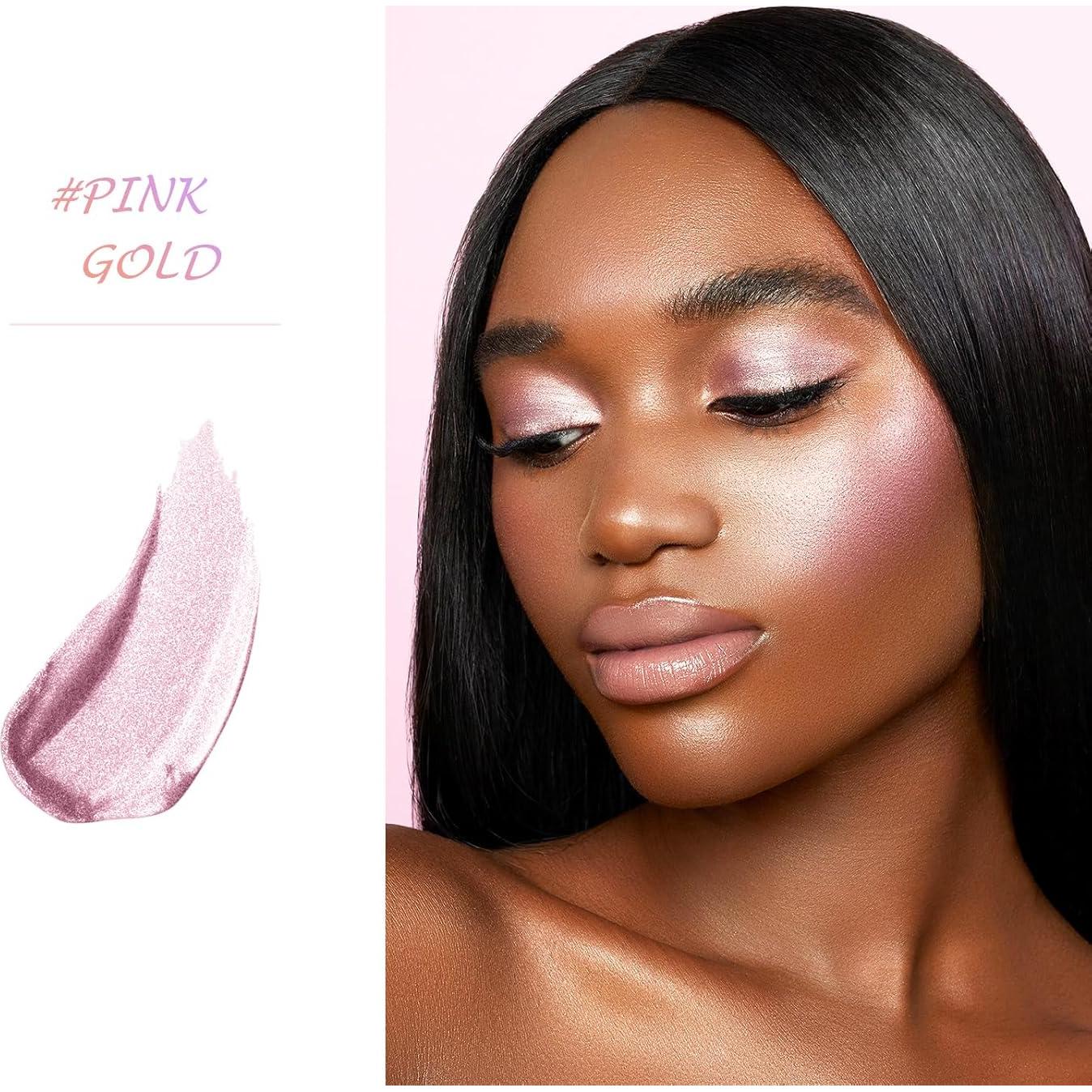 Paleta de Maquillaje Iluminador LSxia Dorado Rosa 11g