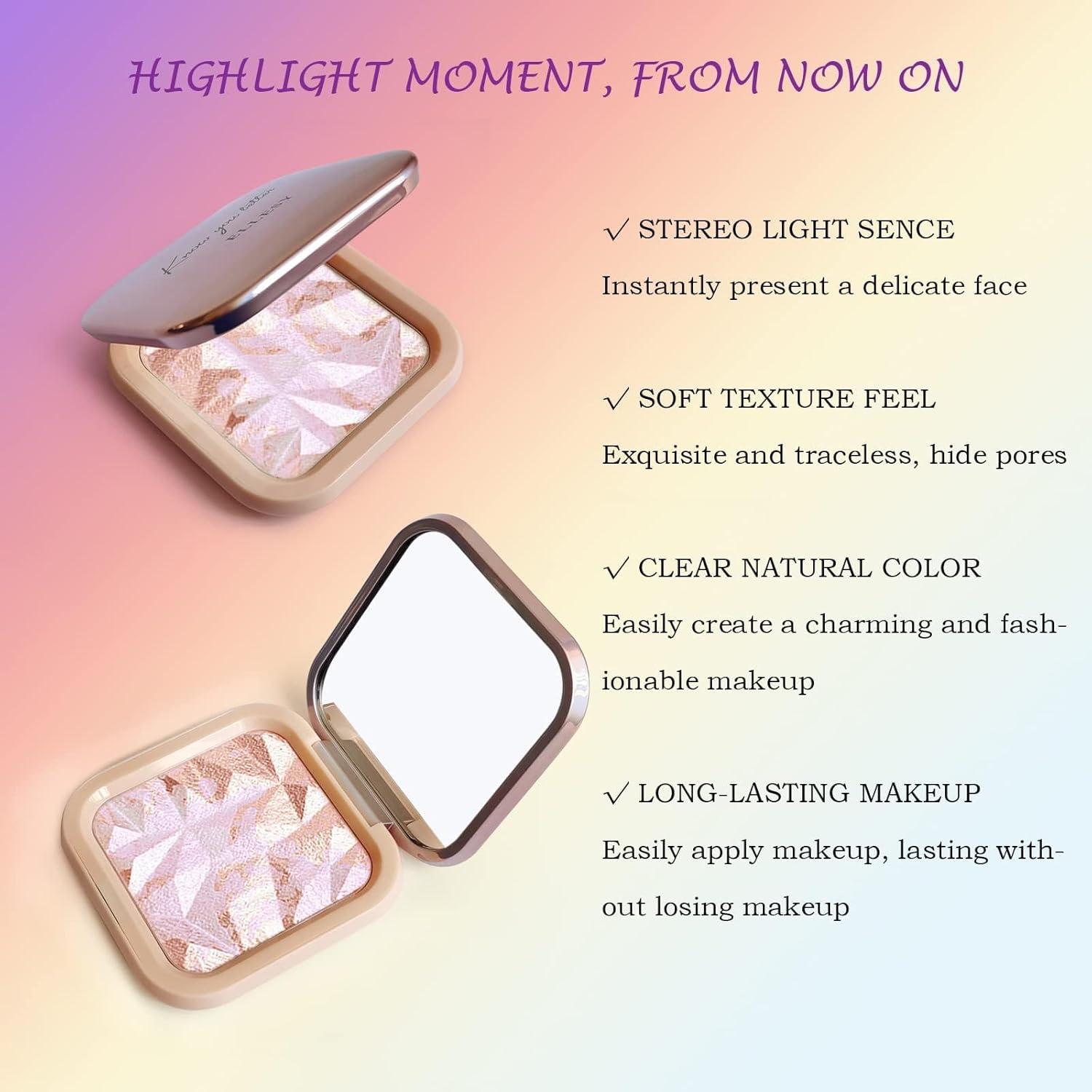 Paleta de Maquillaje Iluminador LSxia Dorado Rosa 11g