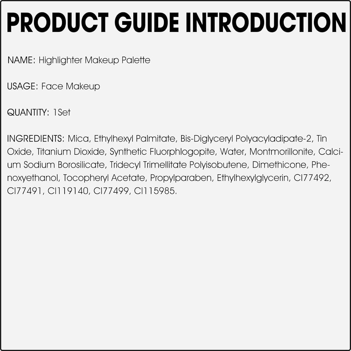 Paleta de Maquillaje Iluminador LSxia Dorado Rosa 11g