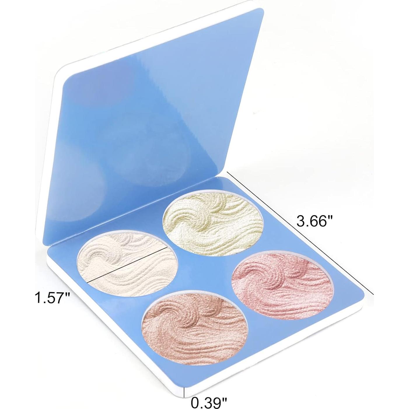 Paleta de Iluminador Boobeen - 4 Colores Brillantes 40g