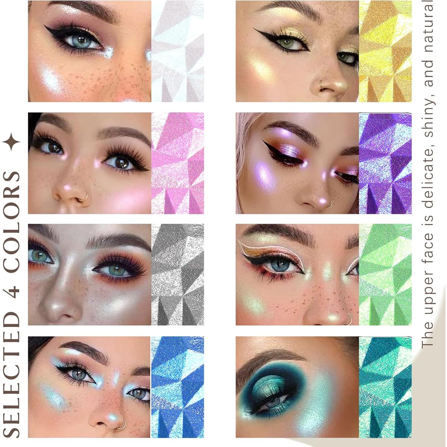 Paleta de Iluminadores de Diamante 8 Colores - Maquillaje