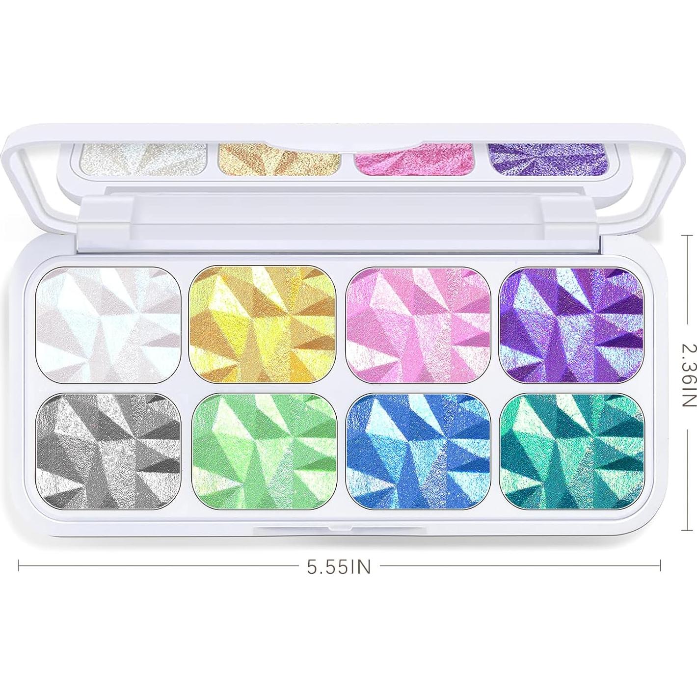 Paleta de Iluminadores de Diamante 8 Colores - Maquillaje