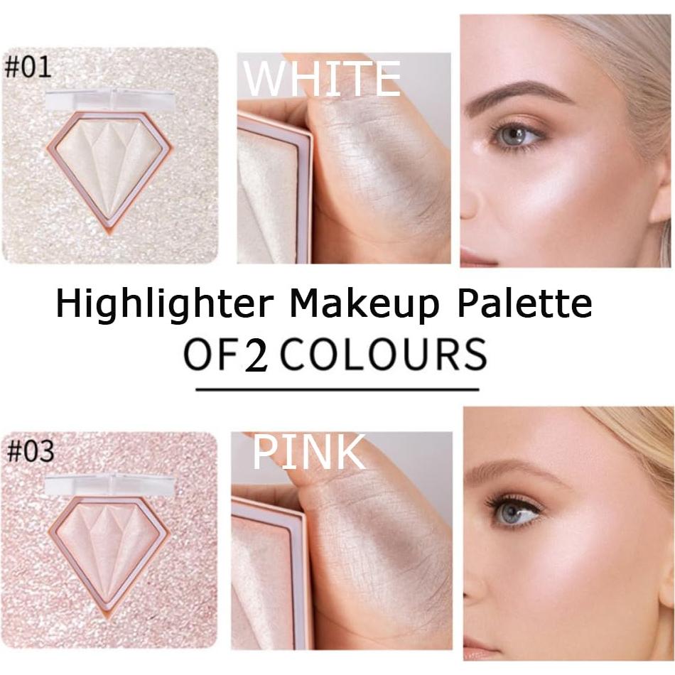 Paleta de Maquillaje Iluminador Facial Yeuxtty 45g - Color Blanco
