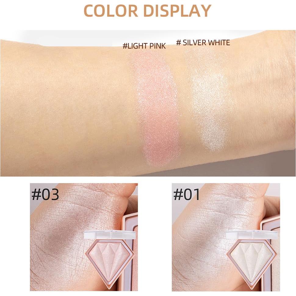 Paleta de Maquillaje Iluminador Facial Yeuxtty 45g - Color Blanco