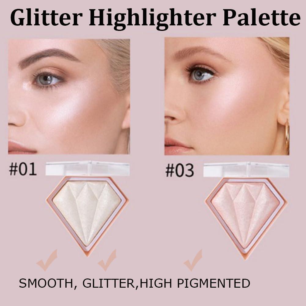 Paleta de Maquillaje Iluminador Facial Yeuxtty 45g - Color Blanco