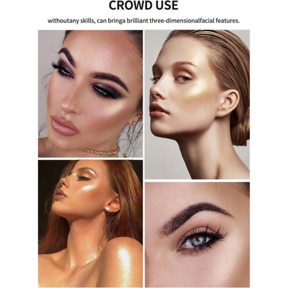 Paleta de Maquillaje Iluminador Facial Yeuxtty 45g - Color Blanco