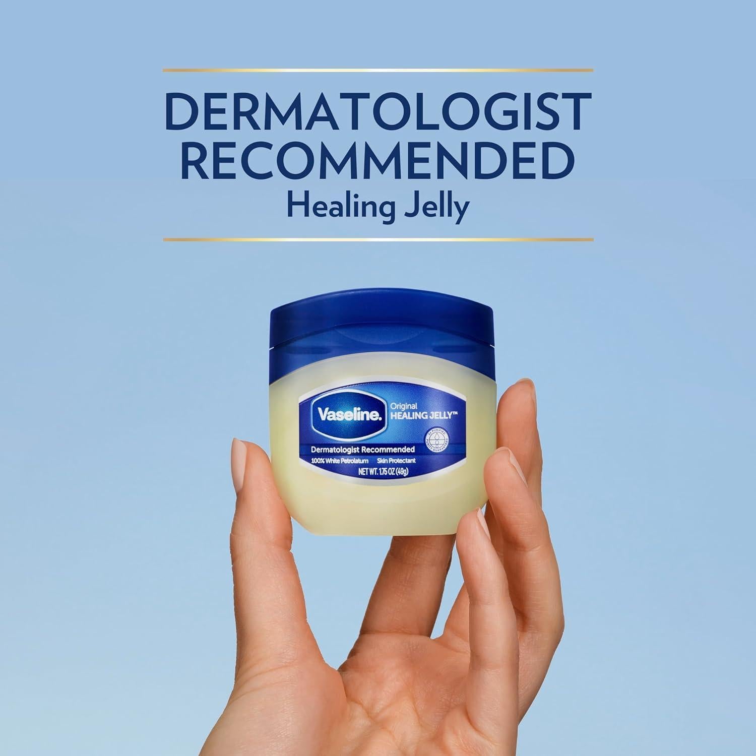 Vaselina 100% Pura Original 49g - Paquete de 3 Tarros