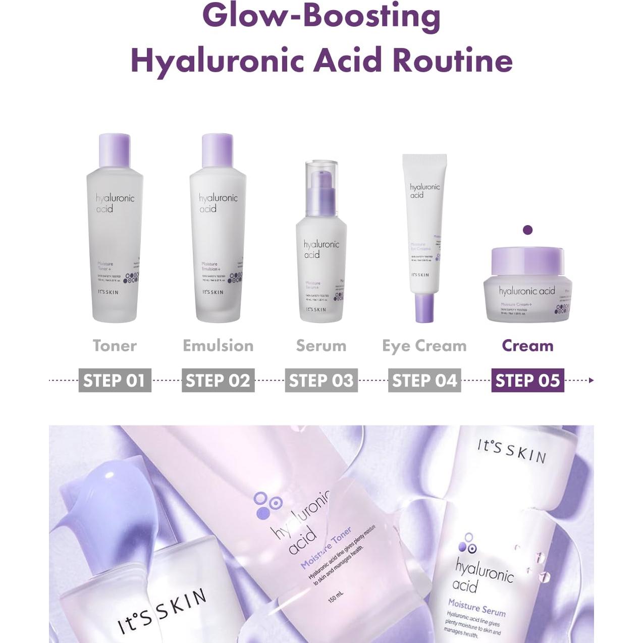 Crema Hidratante Ácido Hialurónico It'S SKIN 50 ml Piel Seca a Mixta