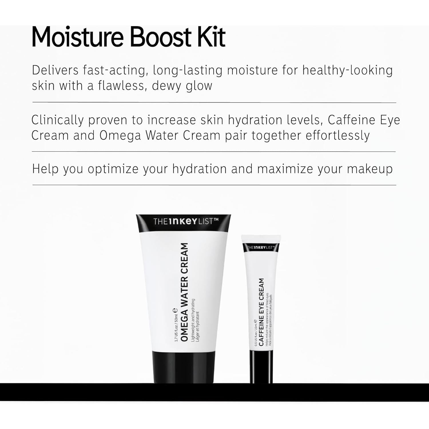 Kit de Cuidado Facial The INKEY List Moisture Boost
