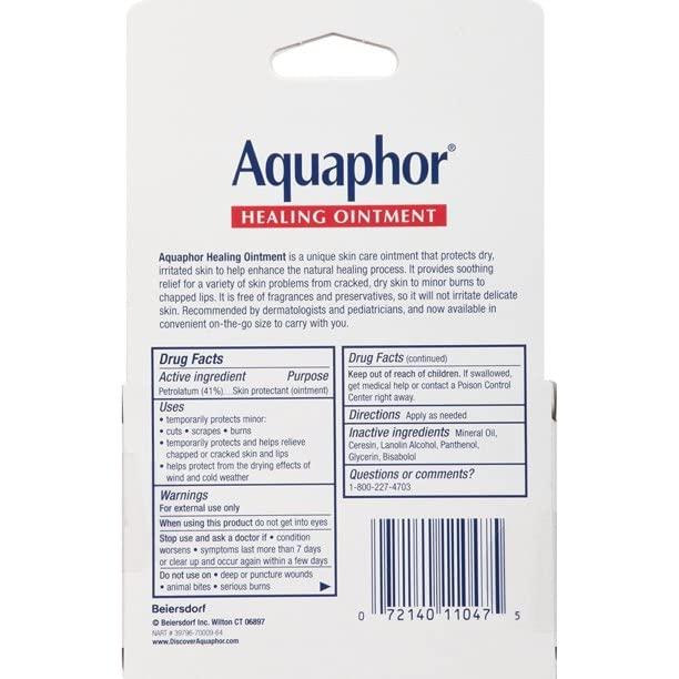 Ungüento Sanador Aquaphor, Terapia Avanzada, 24 Paquetes de 10 g