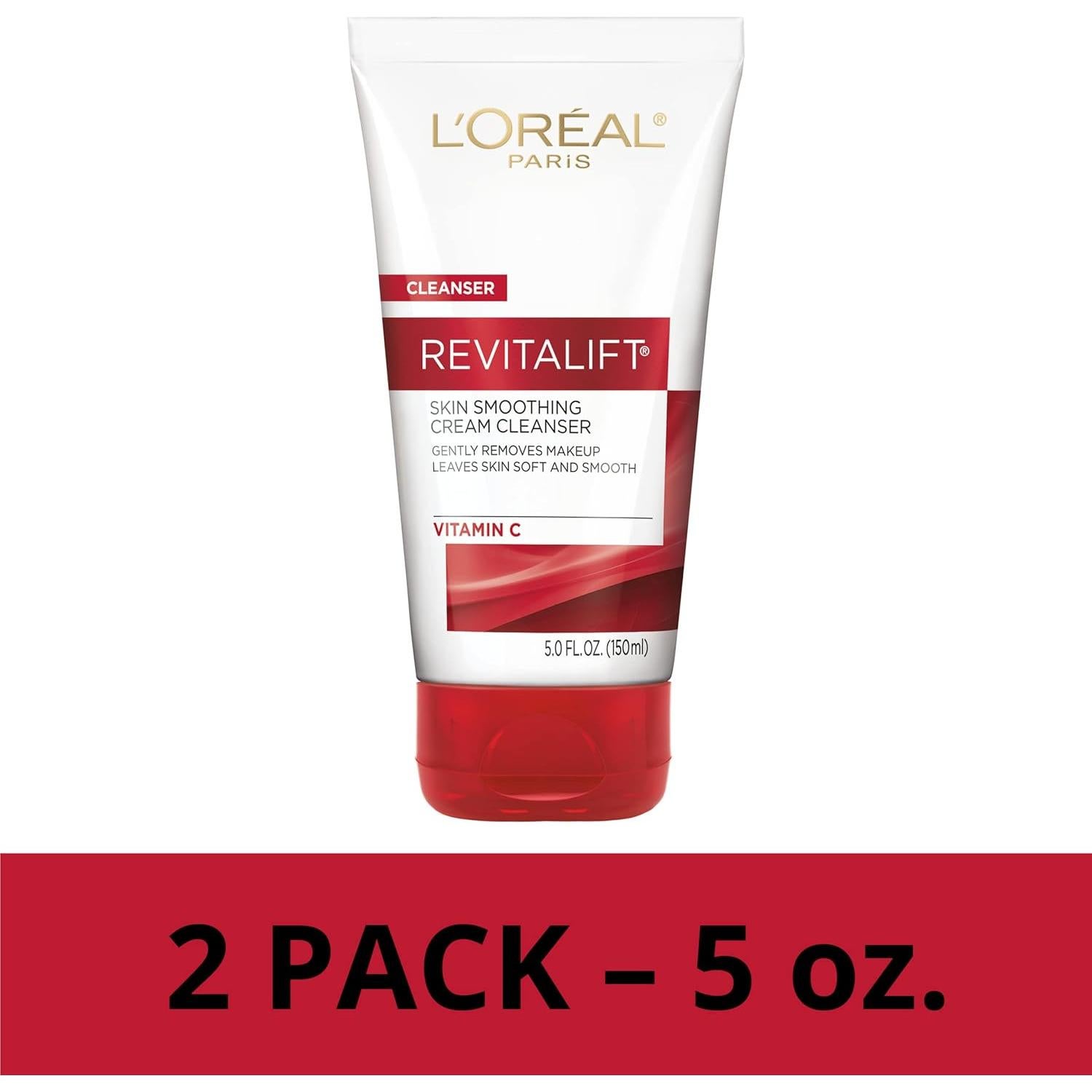Limpiador Facial Suave L'Oreal Paris Revitalift 148 ml x2