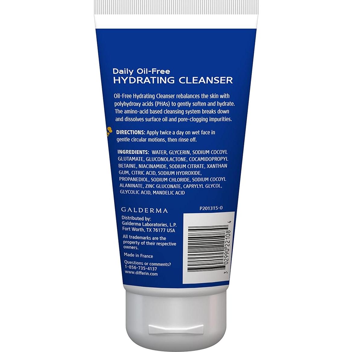 Limpiador Facial Differin 170 g - Hidratante Diario Sin Aceite