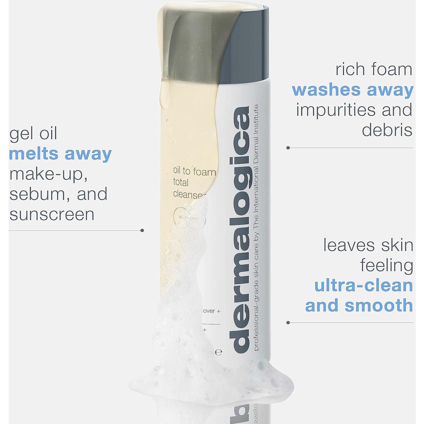 Limpiador Facial Oil To Foam Dermalogica 248 ml - Elimina Maquillaje