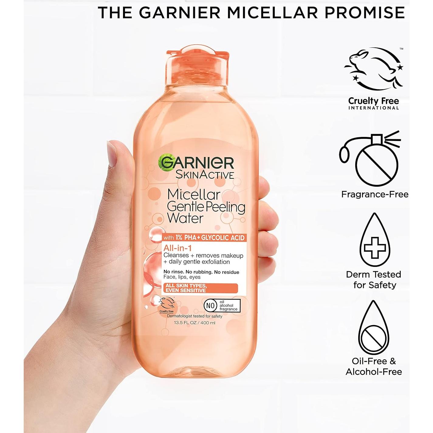 Garnier SkinActive Agua Micelar Exfoliante 1% PHA 2L