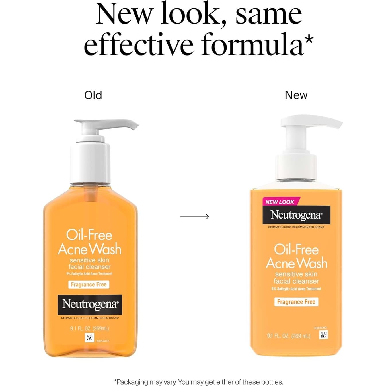 Limpiador Facial Sin Aceite Neutrogena 269 ml - Acné 2% Ácido Salicílico