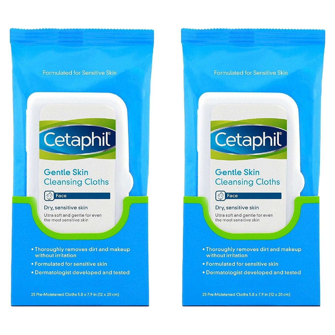 Toallitas Limpiadoras Suaves Cetaphil - 50 Toallitas