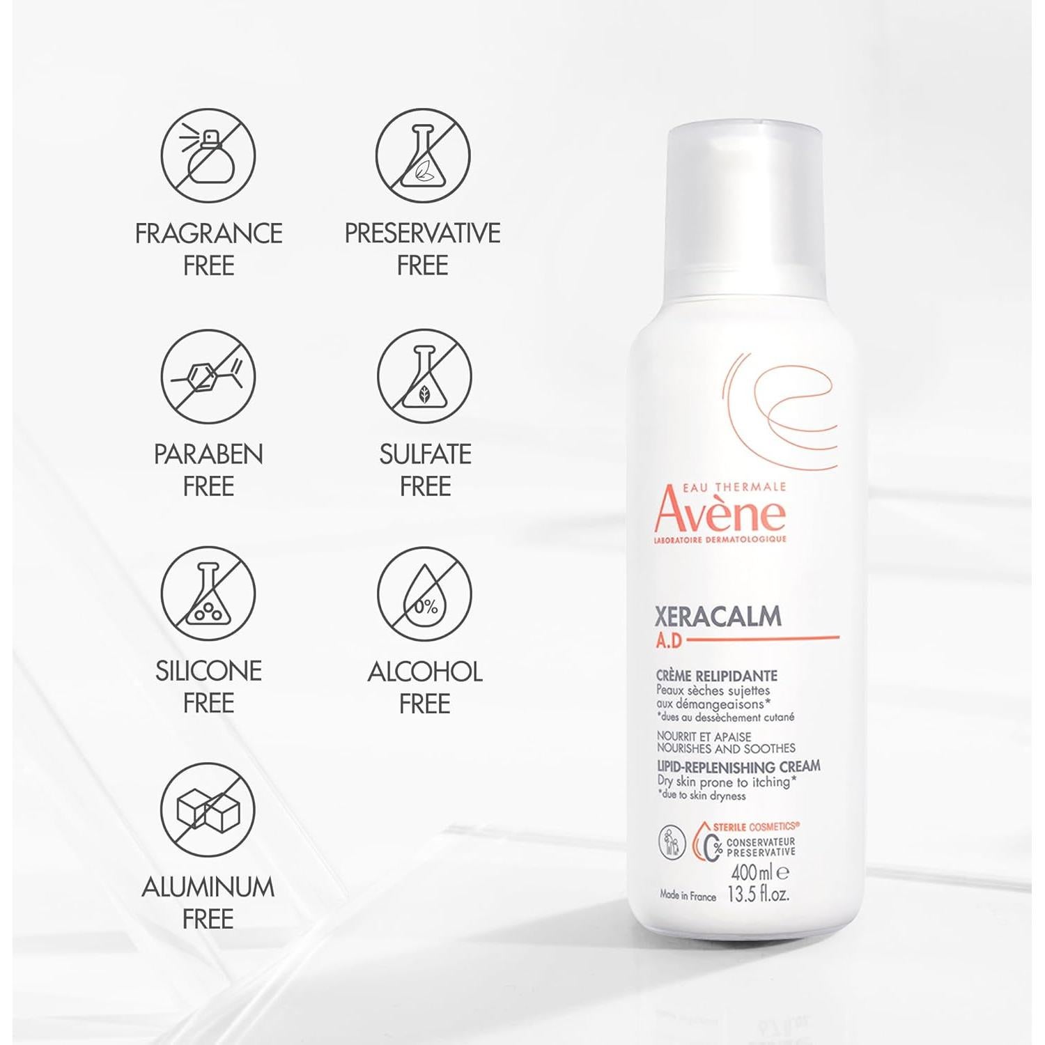 Crema Lipídica Reconstituyente Avène XeraCalm A.D 190g - Sin Conservantes