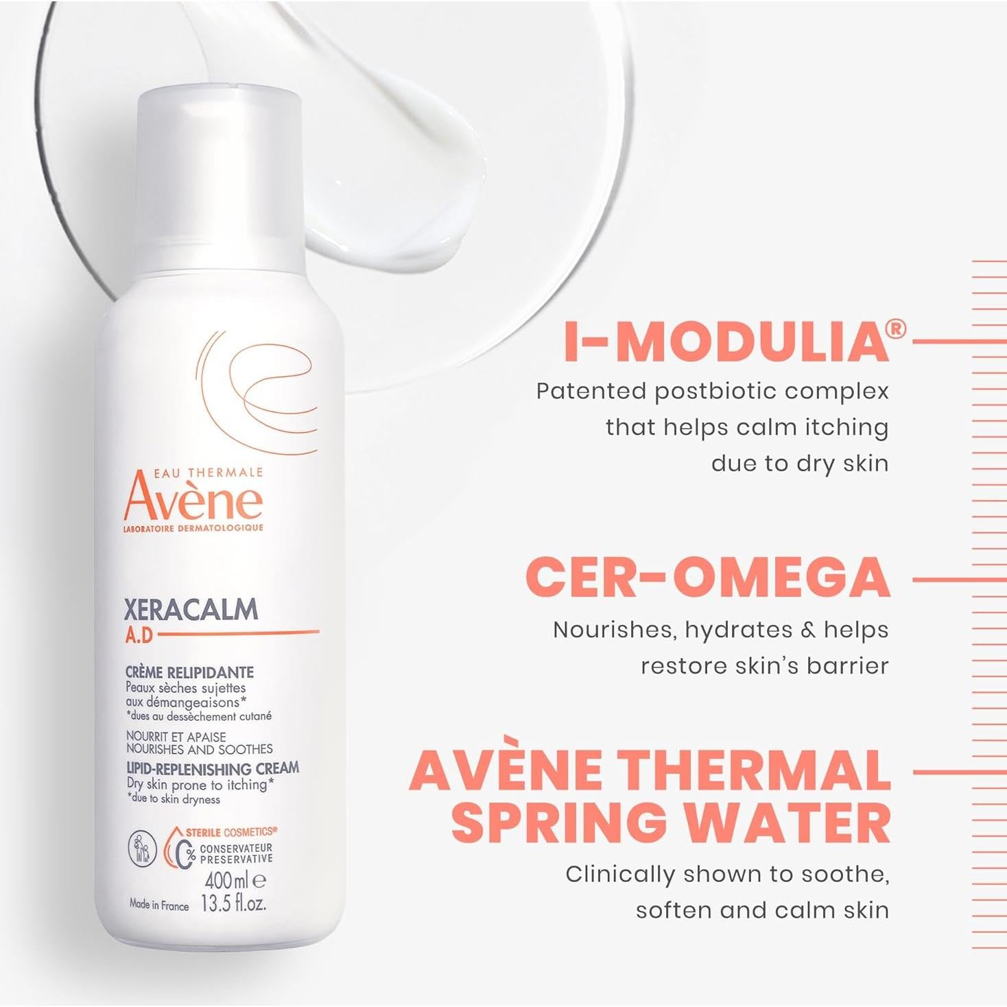 Crema Hidratante Avène XeraCalm A.D 450g Piel Seca y Eccema