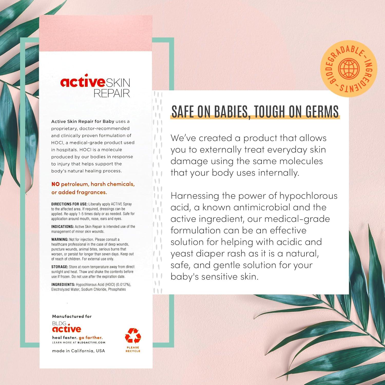 Spray Reparador de Piel para Bebés BLDG Active 85g - Sin Picazón