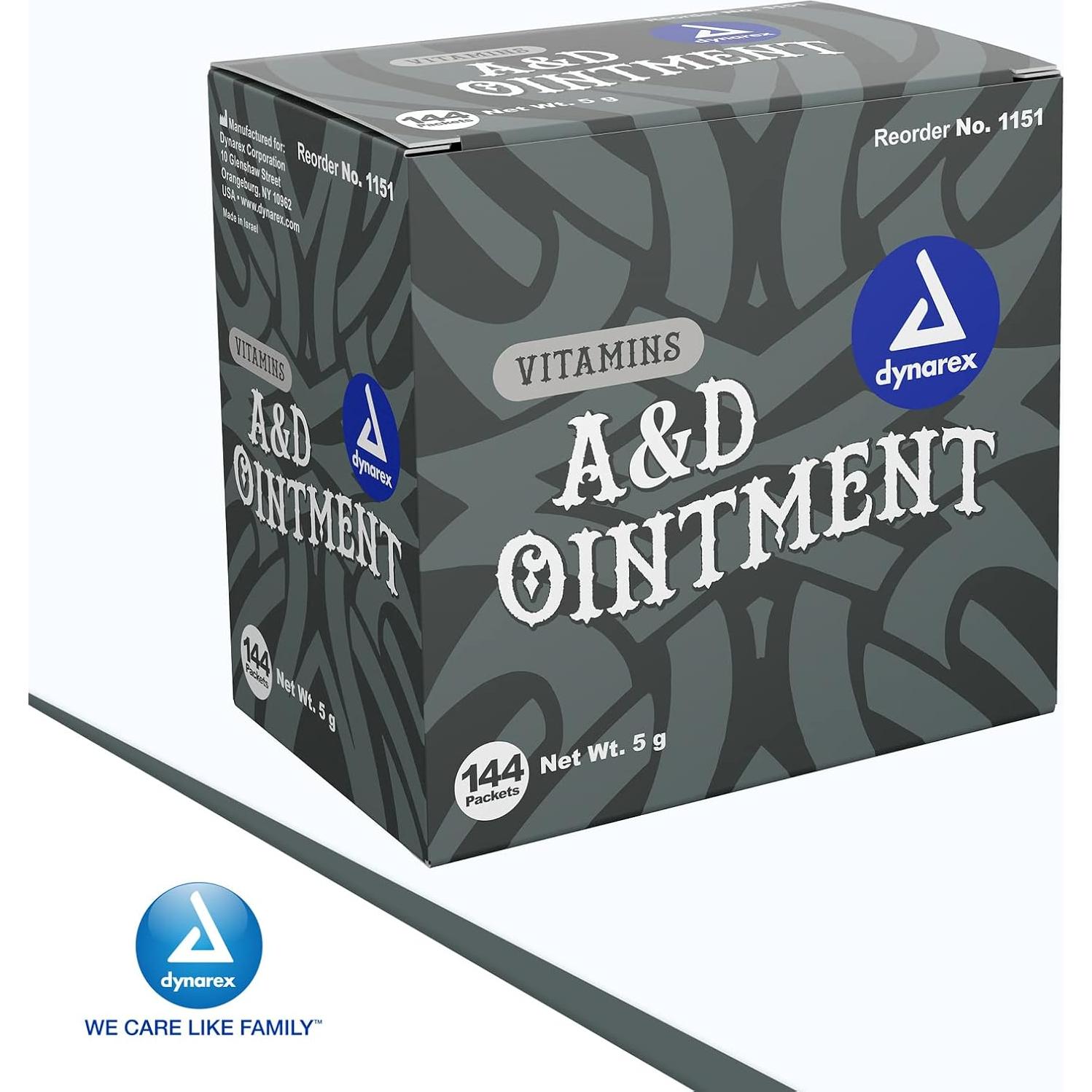 Ungüento de Vitaminas A&D Dynarex 144 Paquetes de 5g