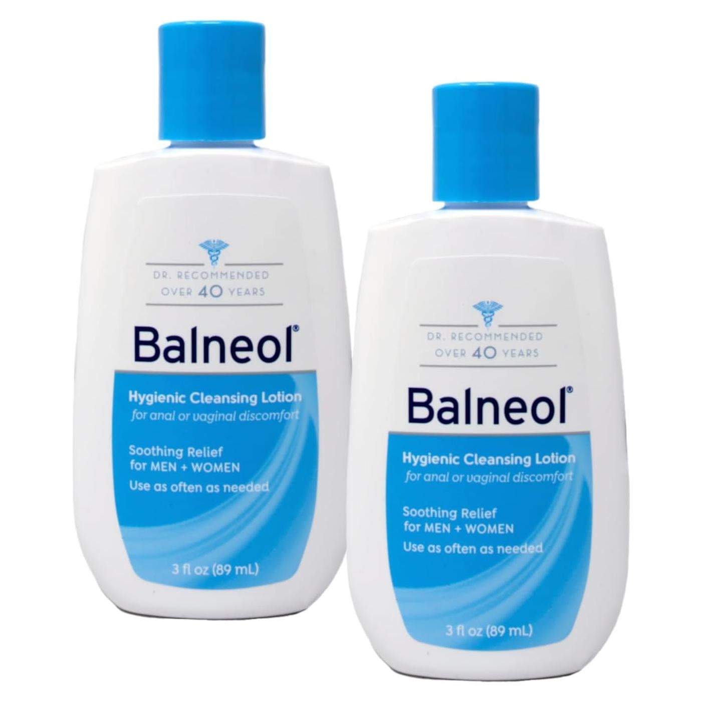 Loción Limpiadora Higiénica Balneol 2x3oz - Alivio Suave