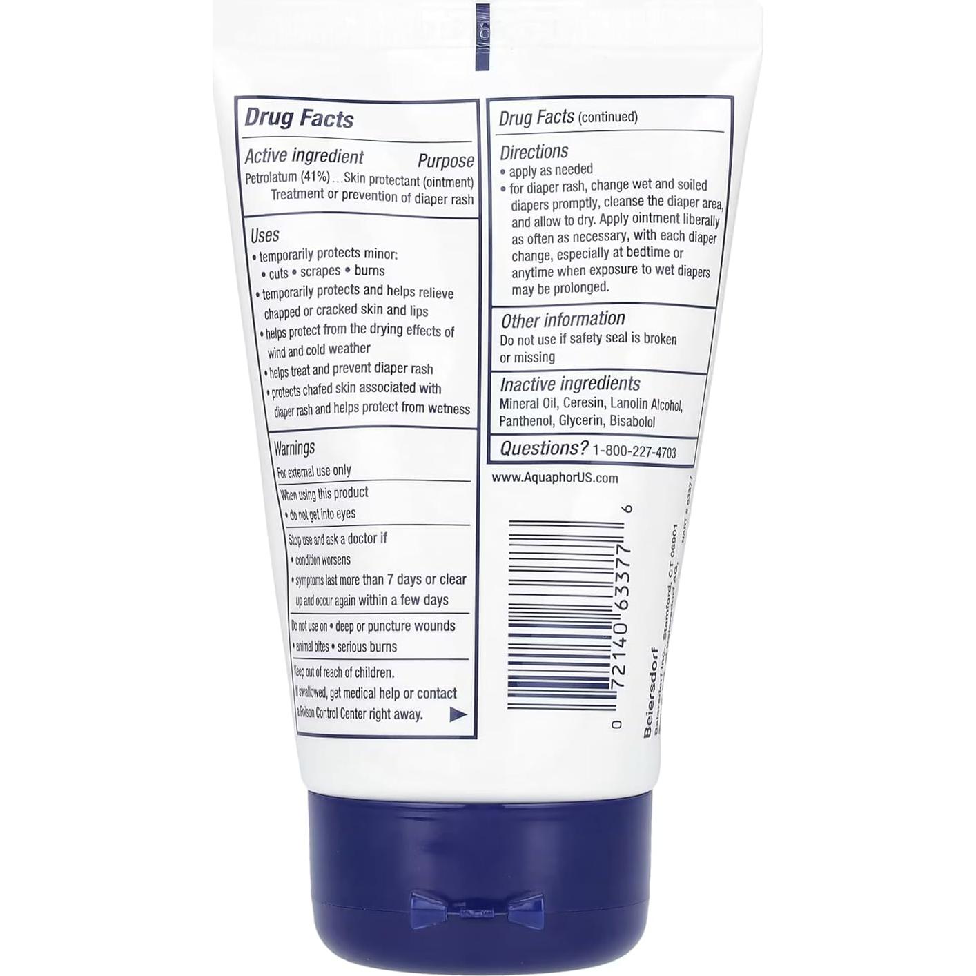 Ungüento Sanador Aquaphor para Bebés 85 g - Cuidado Piel Sensible