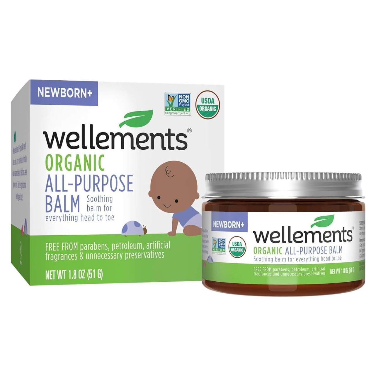 Bálsamo Orgánico Multiusos Wellements 53 ml para Bebés