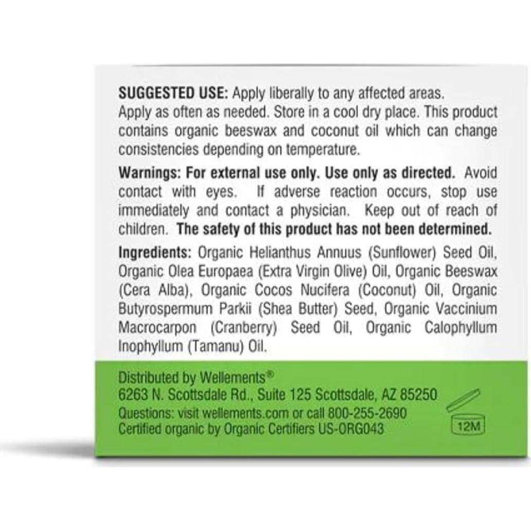 Bálsamo Orgánico Multiusos Wellements 53 ml para Bebés