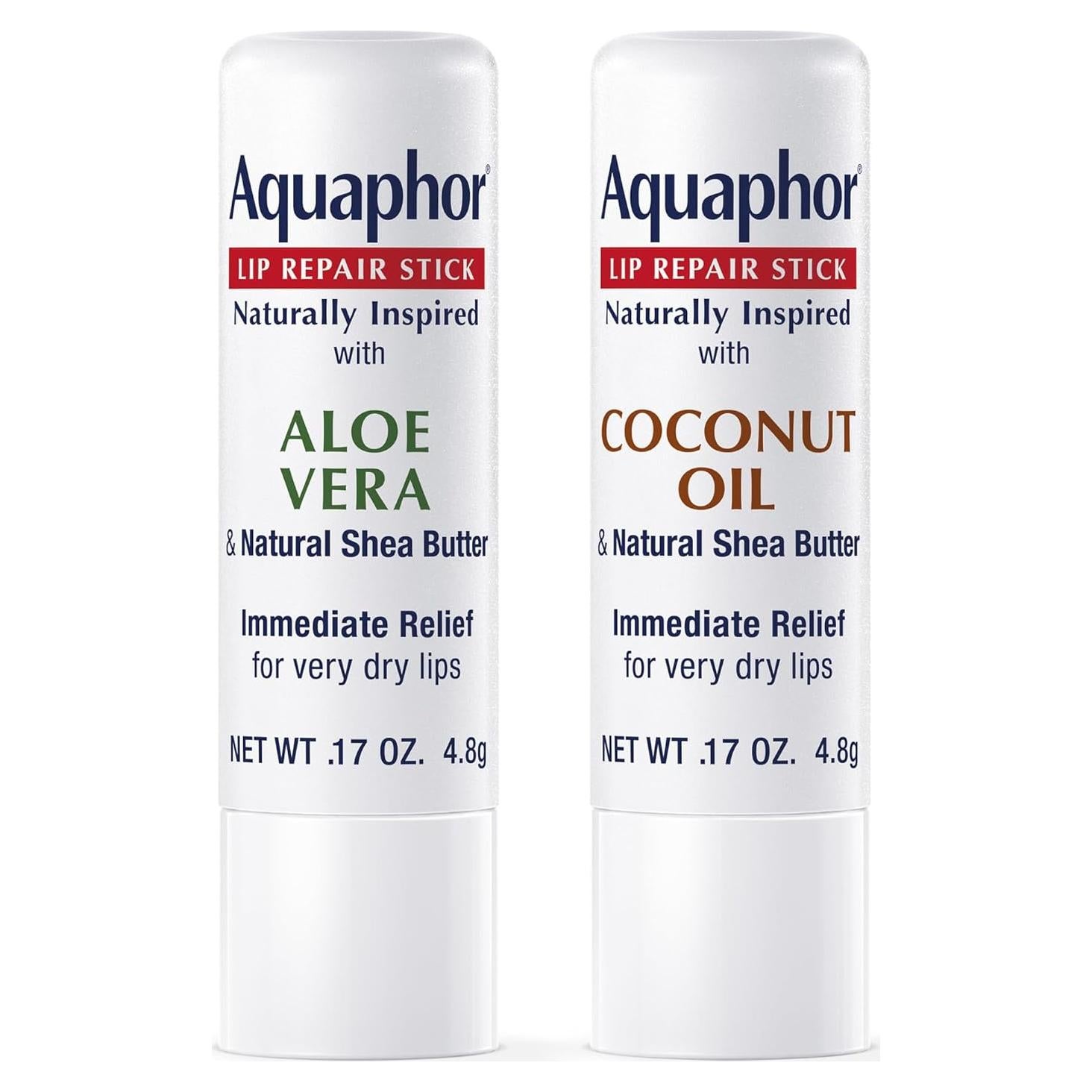 Conjunto Balsamos Labiales Aquaphor 4.8g Coco y Aloe Vera
