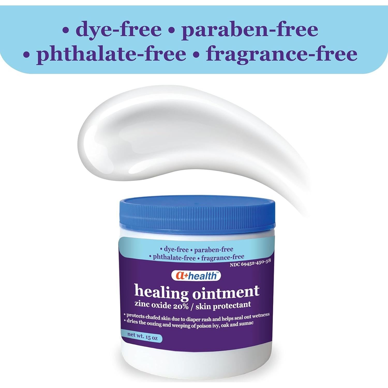 Ungüento Sanador A+Health 20% Óxido de Zinc 425g para Piel