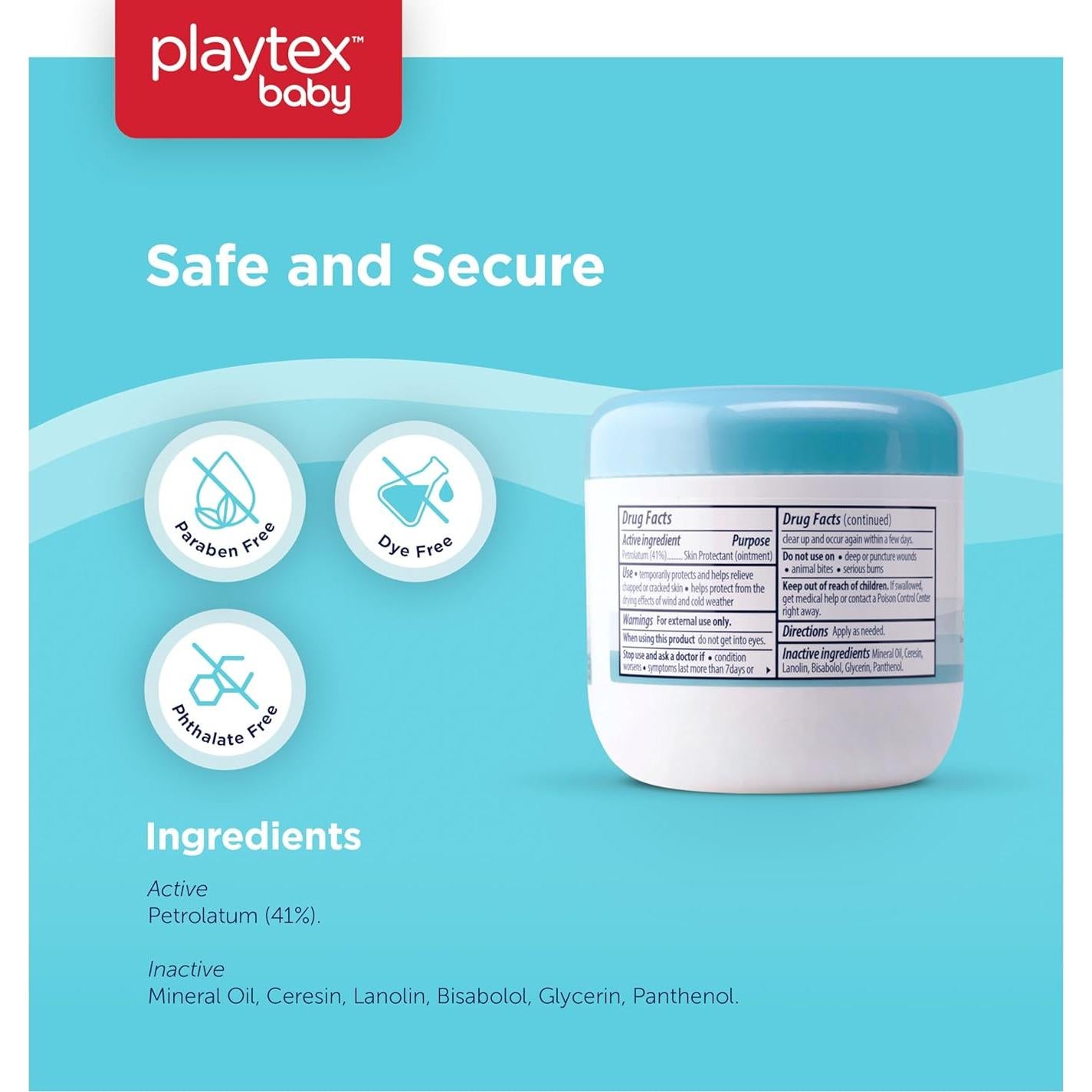 Pomada Curativa Playtex Baby 425 g, Hipoalergénica, Sin Fragancia