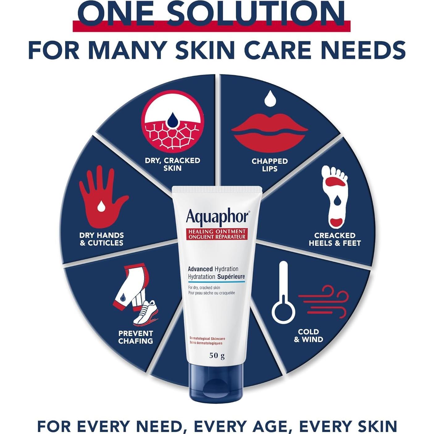 Ungüento Sanador Aquaphor 49.6 g - Paquete de 12 Tubos