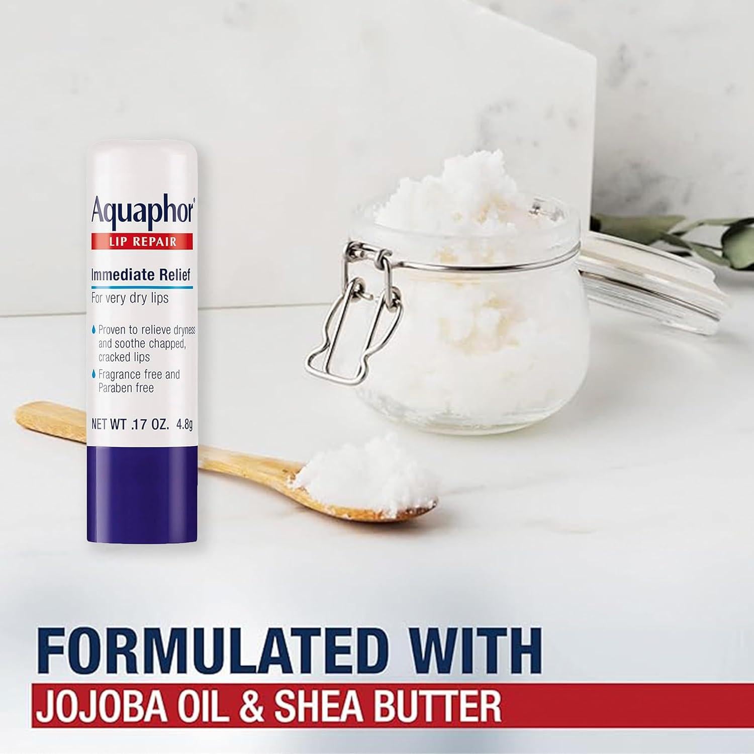 Set Cuidado Piel Aquaphor: Ungüento Sanador 3x49.6g + 4 Balsamos Labiales 4.8g